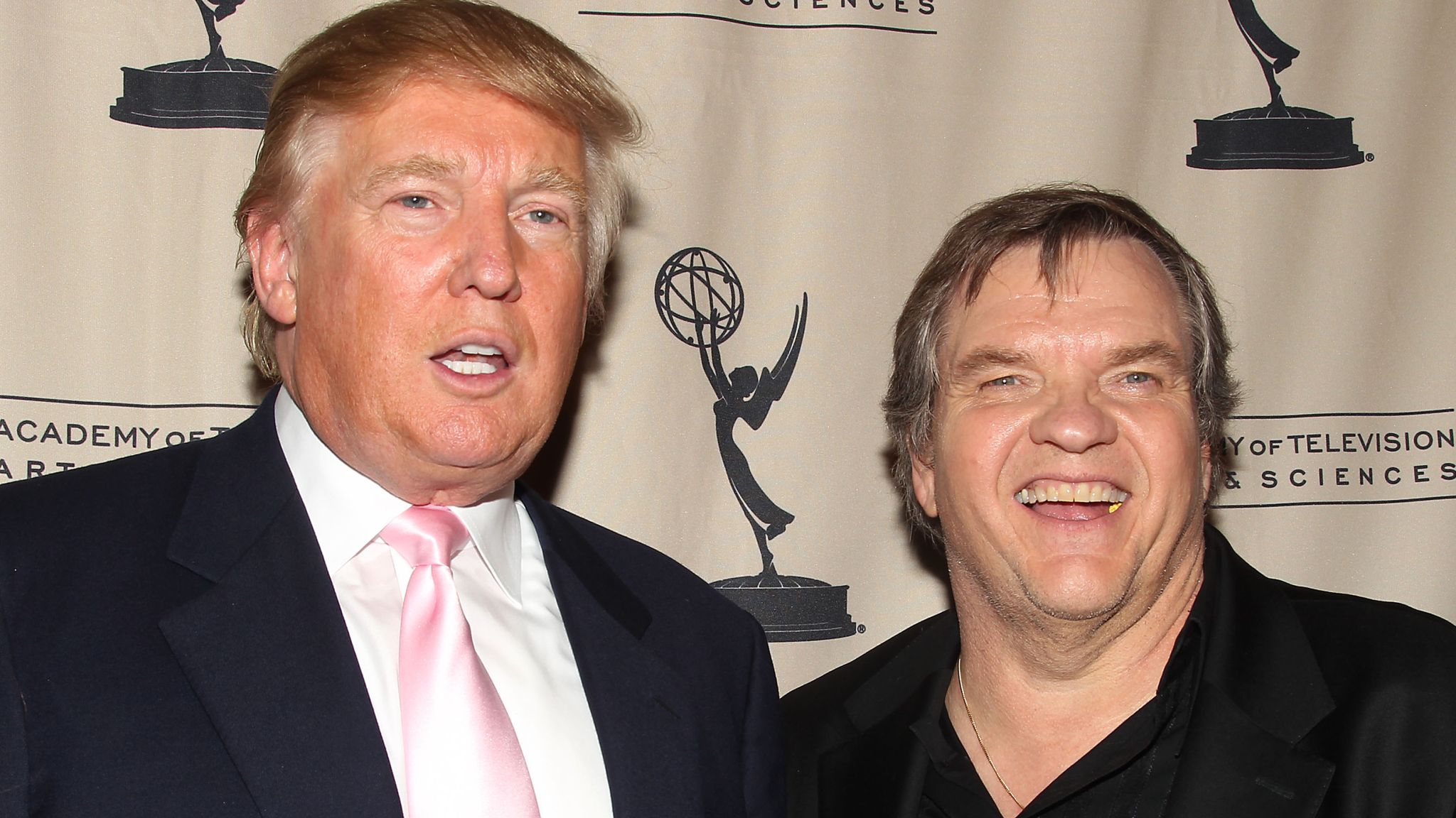 Donald Trump and Meat Loaf in 2011. Pic: Dave Allocca/Starpix/Shutterstock