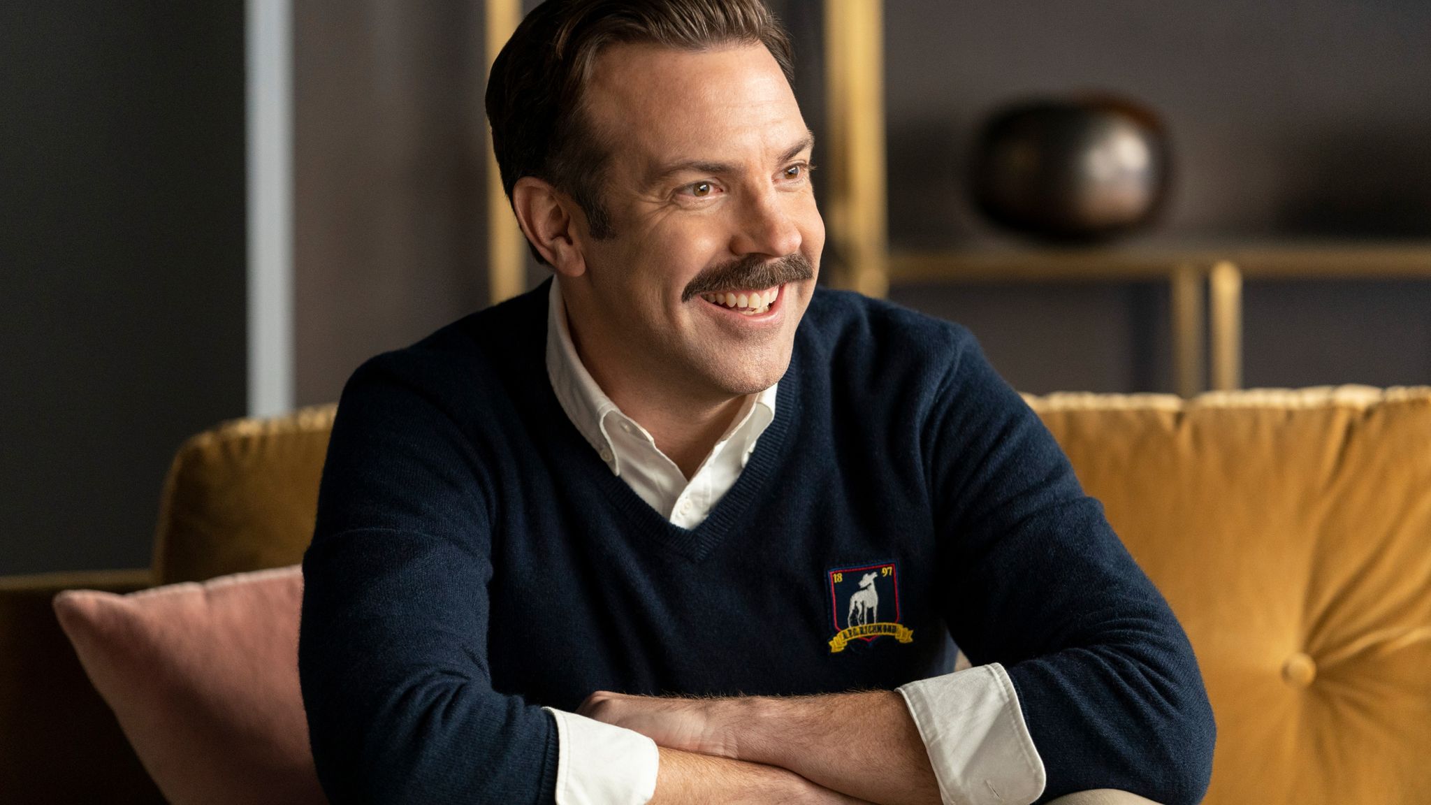 Jason Sudeikis in Ted Lasso. Pic: Apple TV+