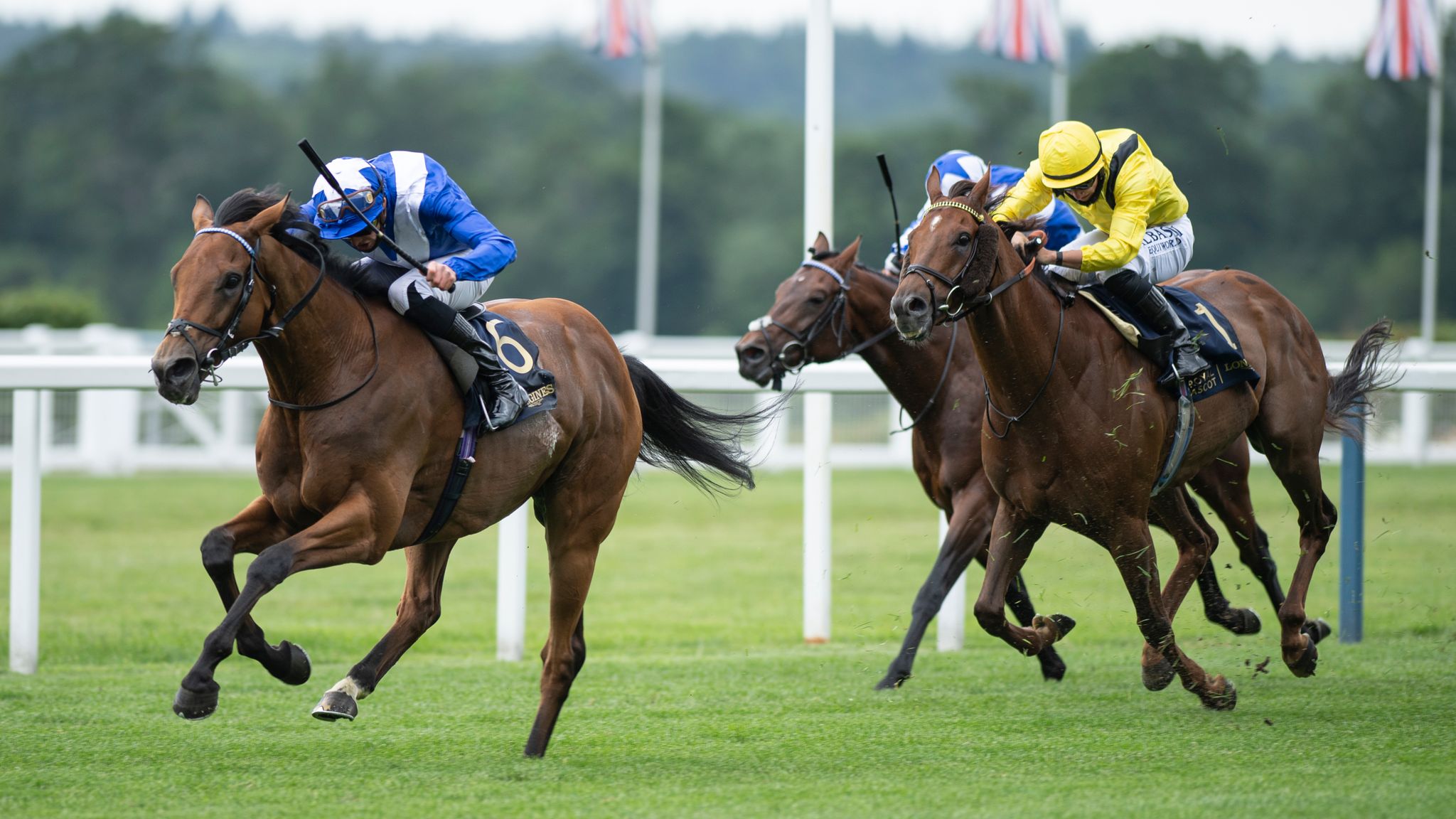 Lord North races clear to win the 2020 Prince of Wales&#39;s Stakes at Royal Ascot