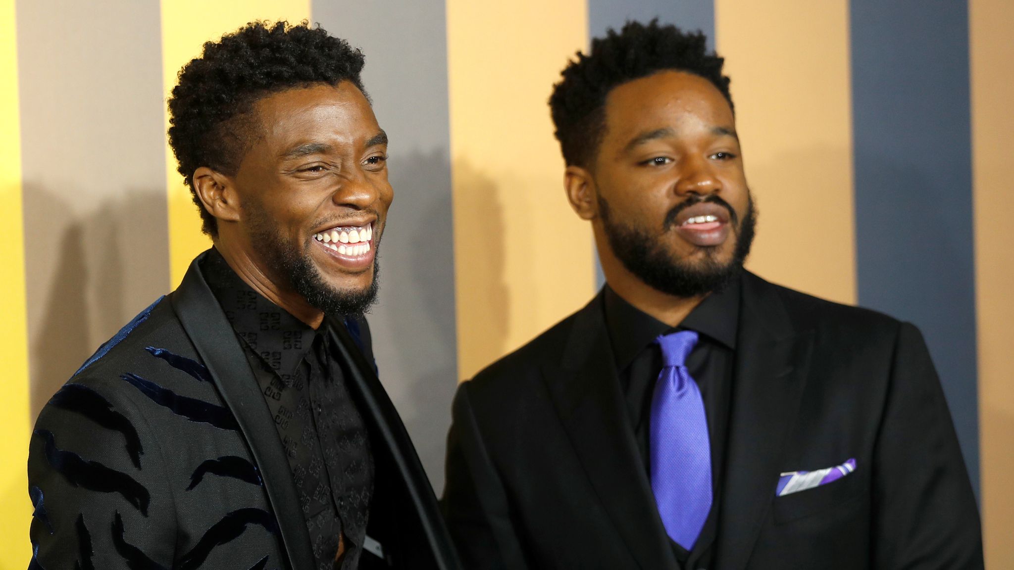 Chadwick Boseman (left) played T&#39;Challa in the Black Panther film and Ryan Coogler (right)