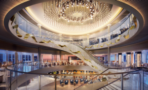 P&O Cruises unveils new ship Arvia’s Grand Atrium