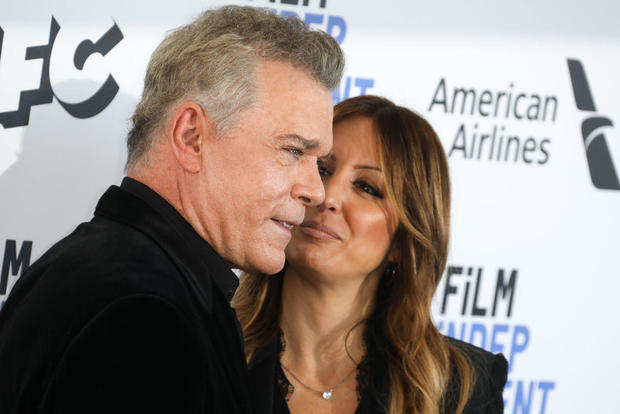 Ray Liotta and Jacy Nittolo attend the Film Independent Spirit Awards on February 8, 2020, in Santa Monica, California. 