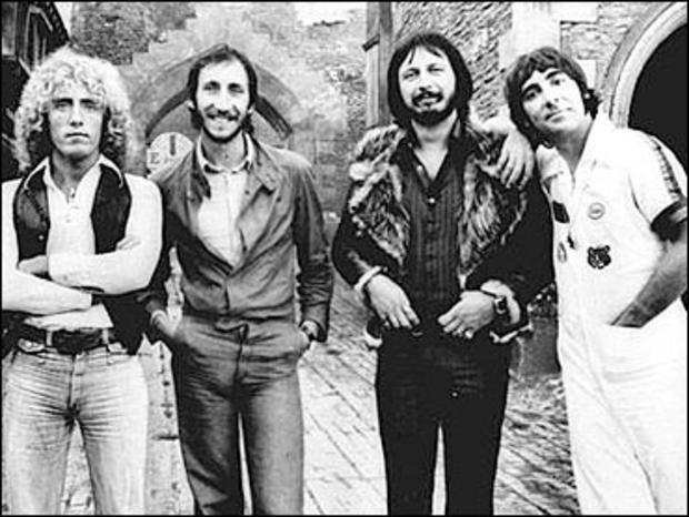 The Who: Roger Daltrey, Petr Townshend, John Entwistle, and Keith Moon 