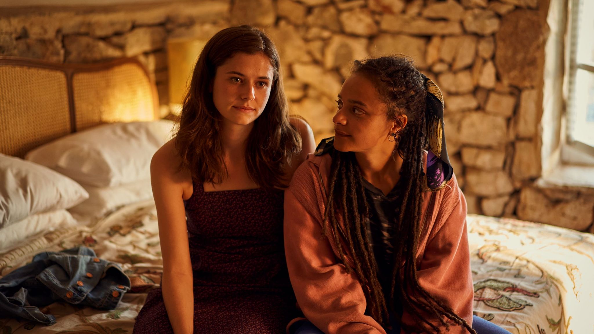 Alison Oliver and Sasha Lane in Conversations With Friends. Pic: BBC/ Element Pictures/ Enda Bowe
