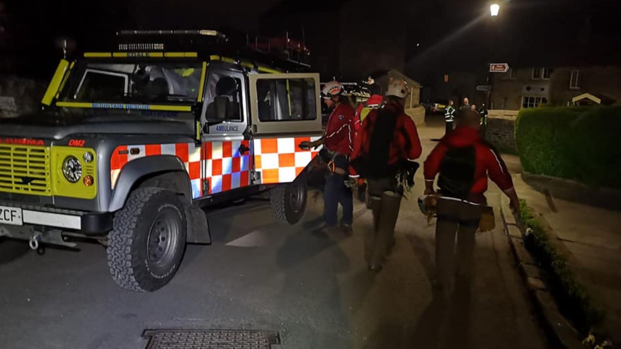 Crews spent more than two hours on the rescue operation Pic: Edale Mountain Rescue 