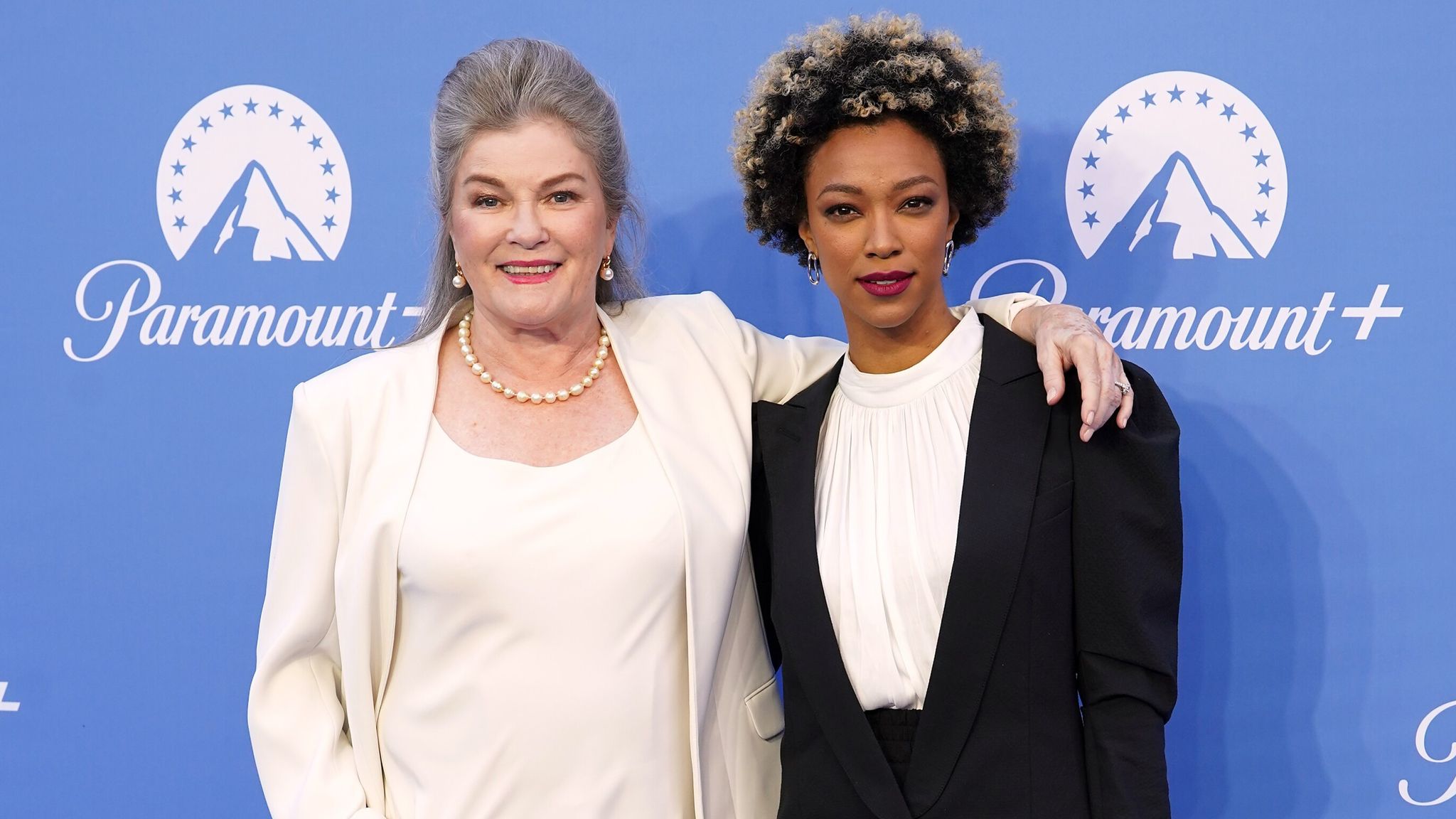 Kate Mulgrew and Sonequa Martin attending the Paramount+ UK launch event at Outernet London