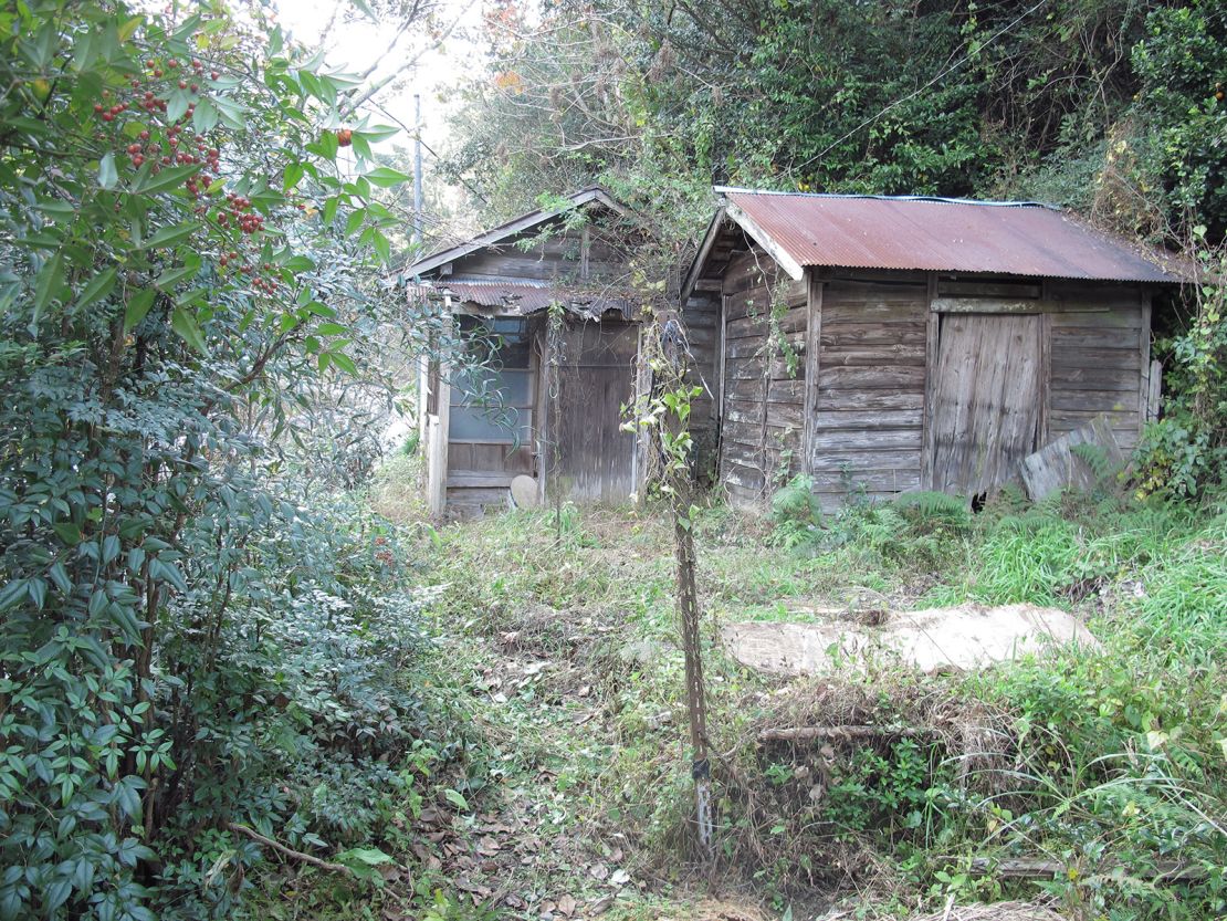 Japan's countryside is littered with ghost houses, known as "akiya." Kajiyama managed to convince the owners of this house to let them take it over.