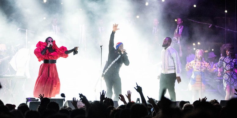 Ms. Lauryn Hill, Wyclef Jean, and Pras Michel