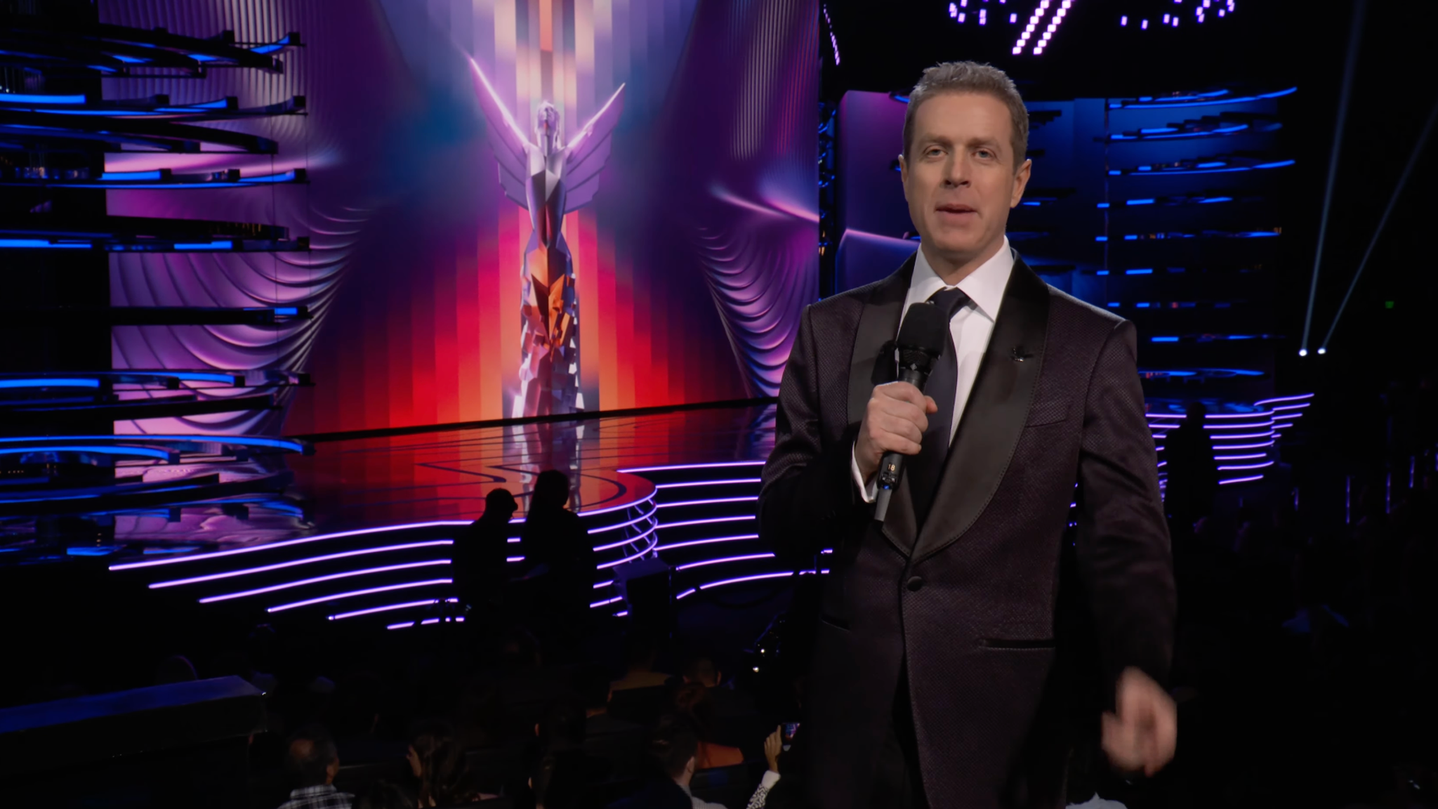 Host and organiser Geoff Keighley. Pic: Game Awards/YouTube