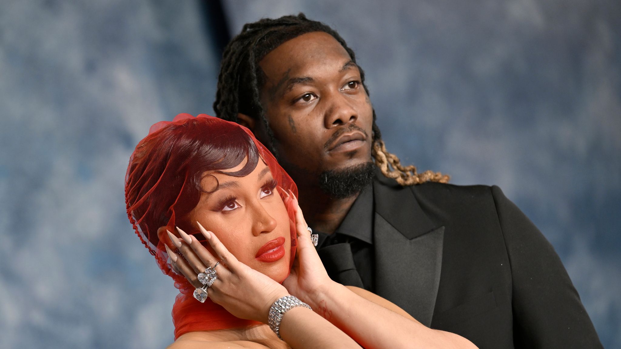 Cardi B and Offset. Pic: AP