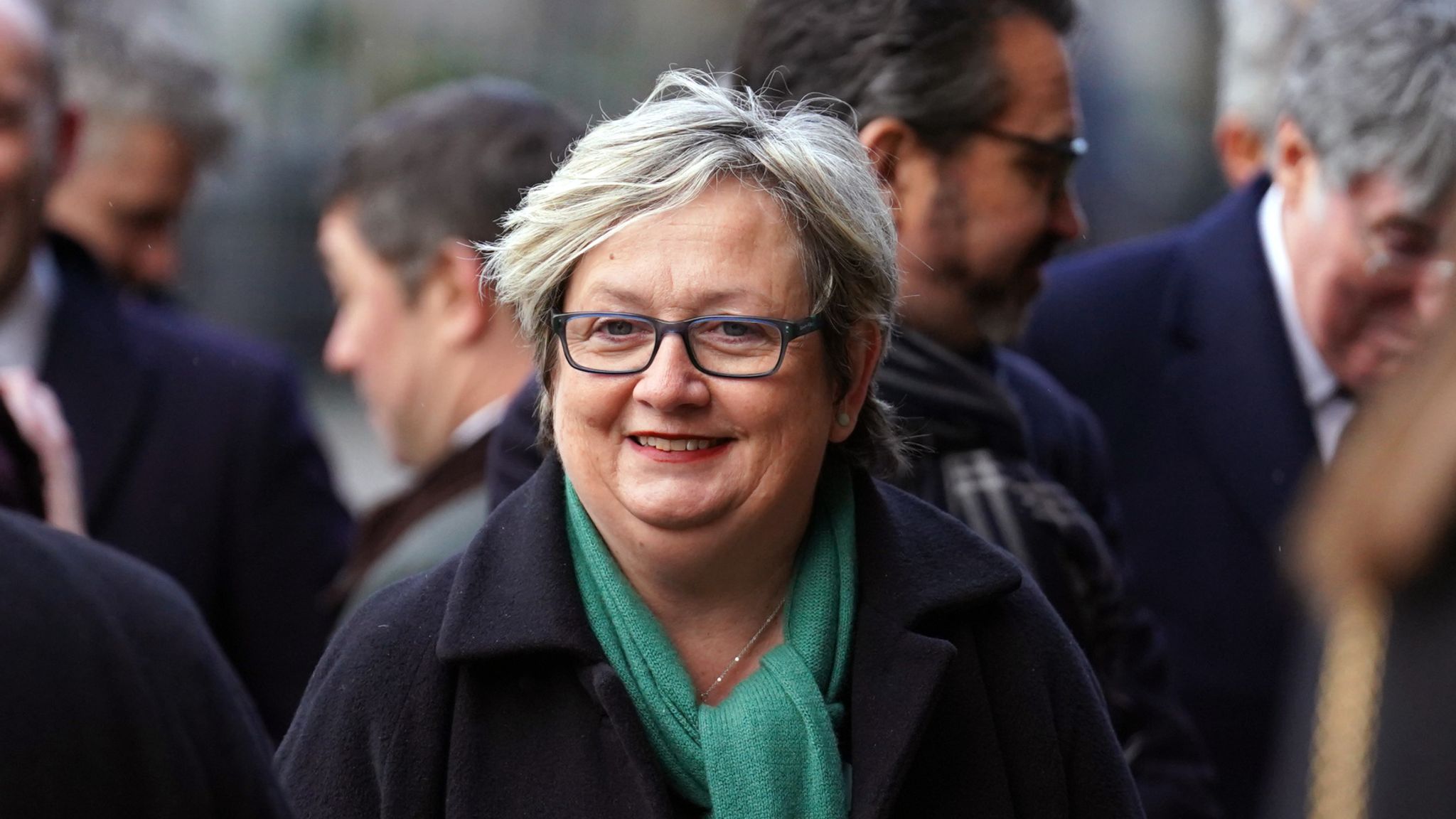 Joanna Cherry attending the memorial service of Alistair Darling at Edinburgh&#39;s St Mary&#39;s Episcopal Cathedral. The former chancellor of the exchequer died on November 30, aged 70, following a stay in hospital where he was being treated for cancer. Picture date: Tuesday December 19, 2023.