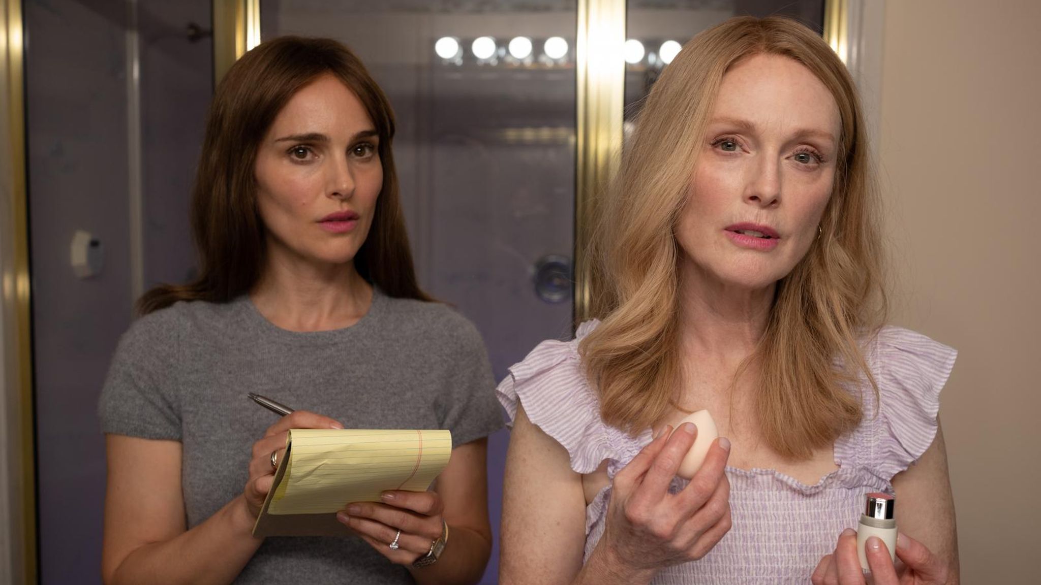 Natalie Portman and Julianne Moore in May December. Pic: Francois Duhamel/Rocket Science/Sky UK