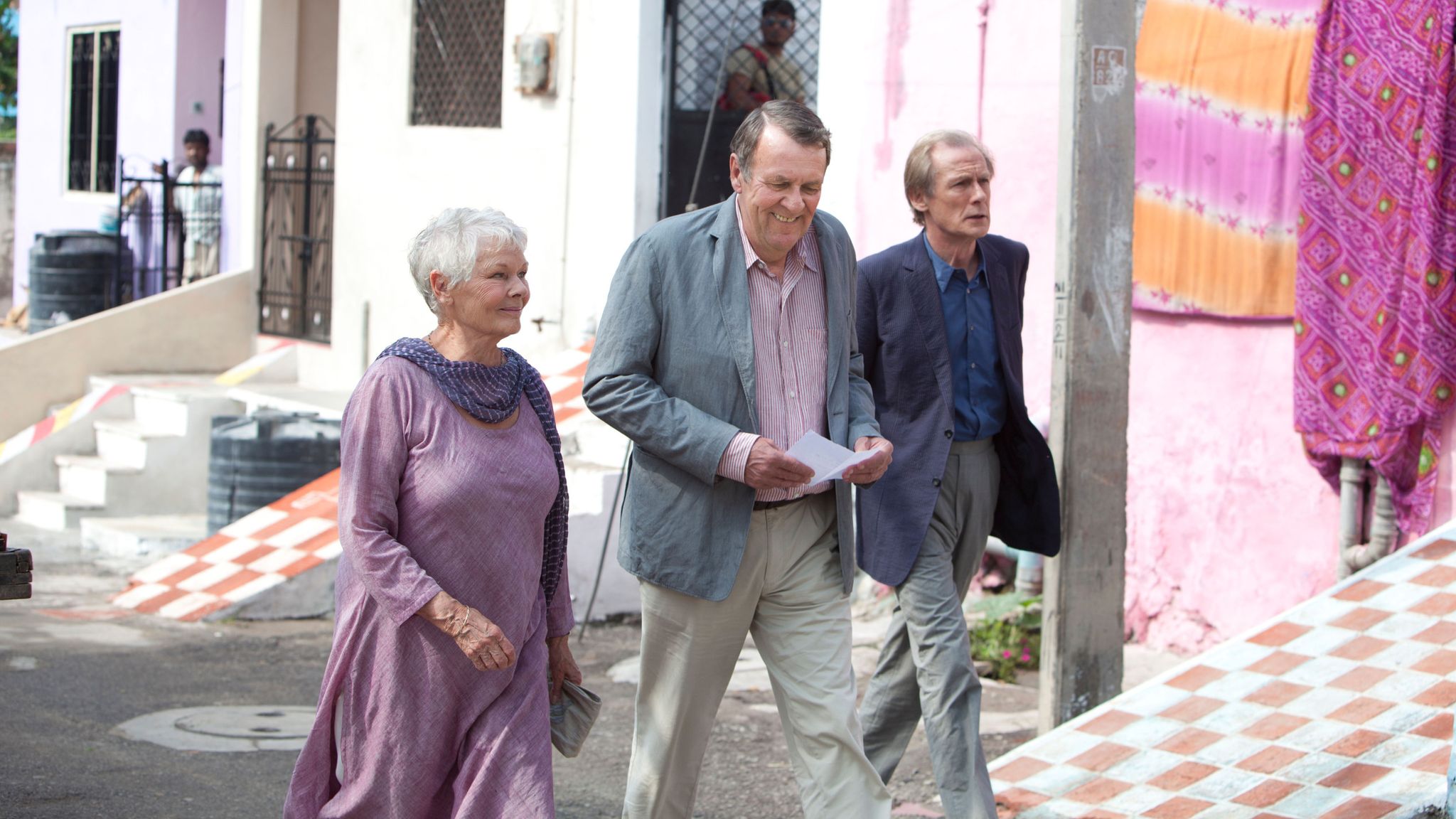 The Best Exotic Marigold Hotel - 2011 THE BEST EXOTIC MARIGOLD HOTEL, from left: Judi Dench, Tom Wilkinson, Bill Nighy 2011 Pic: FoxSearch/Everett/Shutterstock