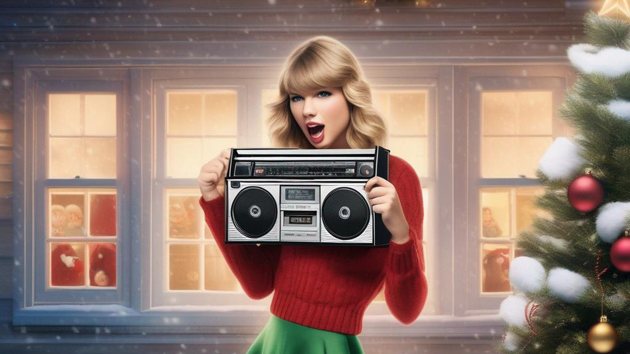 Stable Diffusion&#39;s Taylor Swift Christmas card