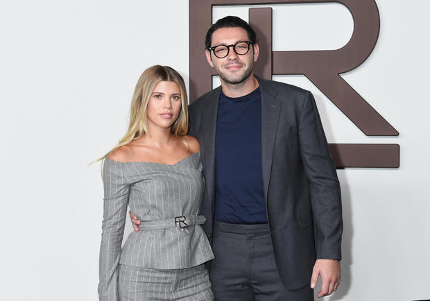 Sofia Richie Grainge and Elliot Grainge at the Ralph Lauren show last fall 