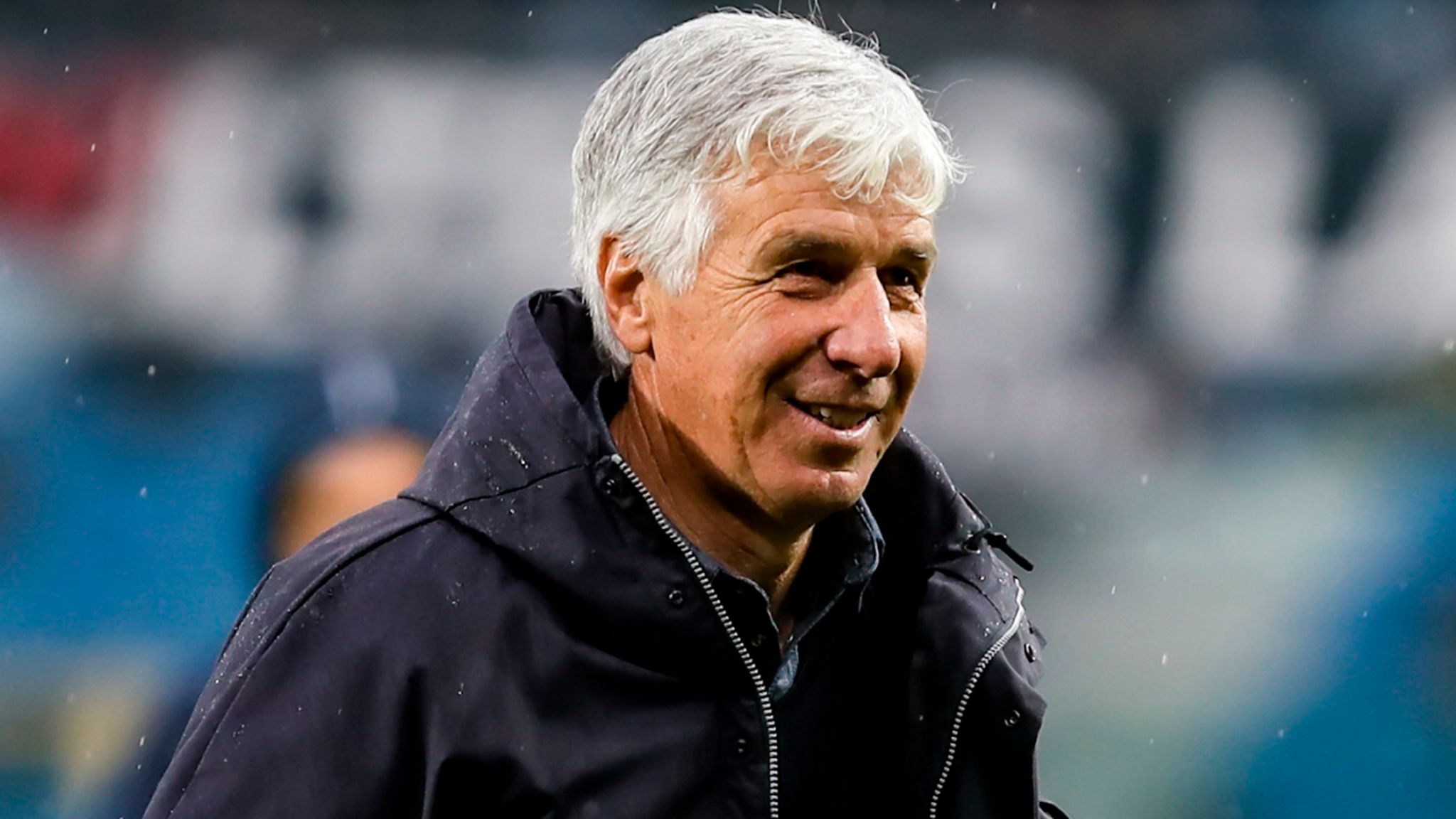 BERGAMO, ITALY - OCTOBER 30: Gian Piero Gasperini head coach for Atalanta B.C. reacts during the Serie A football match between Atalanta and Lazio at Gewiss Stadium on OCTOBER 30, 2021 in Bergamo, Italy. (Photo by Stefano Nicoli/Speed Media/Icon Sportswire)