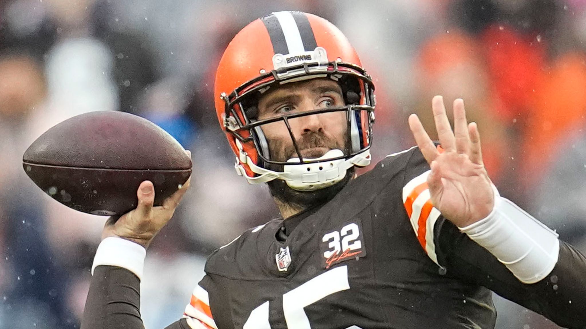 Cleveland Browns quarterback Joe Flacco