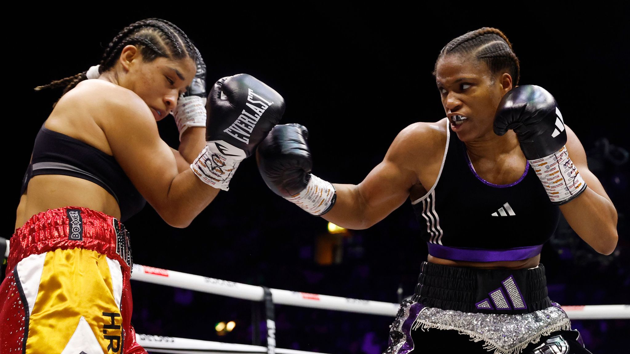 BEN SHALOM BOXXER PATHS COLLIDE FIGHT WEEK.JOSHUA BUATSI V DAN AZEEZ.OVO ARENA WEMBLEY 03/02/2024 .PIC LAWRENCE LUSTIG/BOXXER.(PICS FREE FOR EDITORIAL USE ONLY).PIC LAWRENCE LUSTIG/BOXXER.(PICS FREE FOR EDITORIAL USE ONLY).IBO WORLD LIGHTWEIGHT CHAMPIONSHIP.CAROLINE DUBOIS V MIRANDA REYES