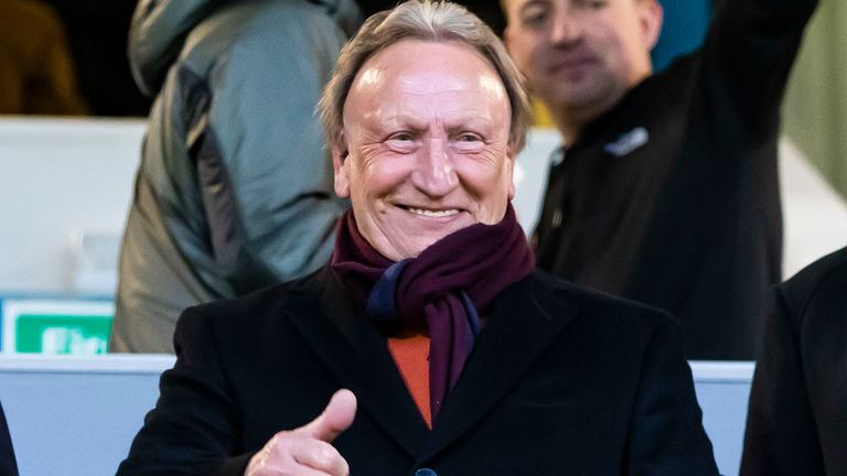 GREENOCK, SCOTLAND - APRIL 01: Neil Warnock watches on during a cinch Championship match between Greenock Morton and Kilmarnock at Cappielow Park, on April 01, 2022, in Greenock, Scotland. (Photo by Roddy Scott / SNS Group)