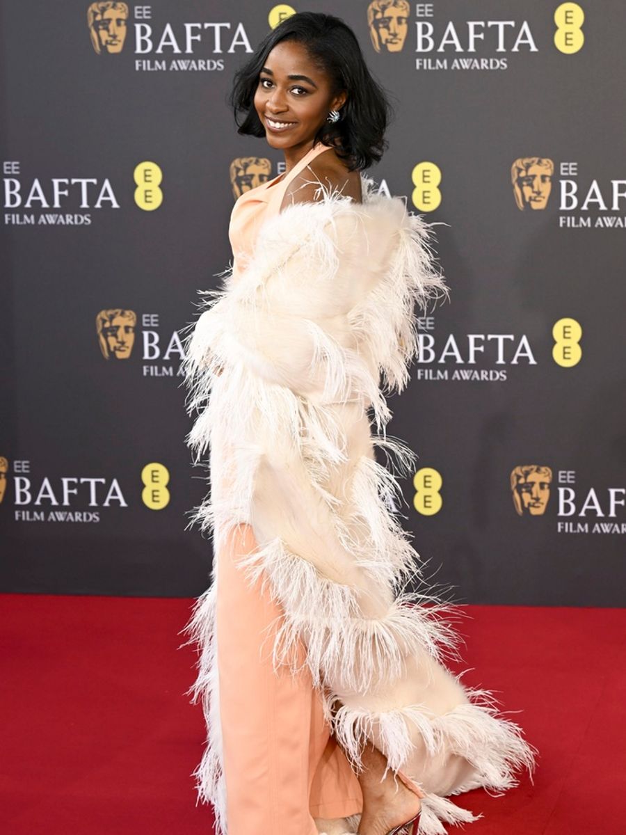 77th British Academy Film Awards - Arrivals ** STORY AVAILABLE, CONTACT SUPPLIER** Featuring: Ayo Edebiri Where: London, United Kingdom When: 18 Feb 2024 Credit: Jack Hall/Cover Images (Cover Images via AP Images)