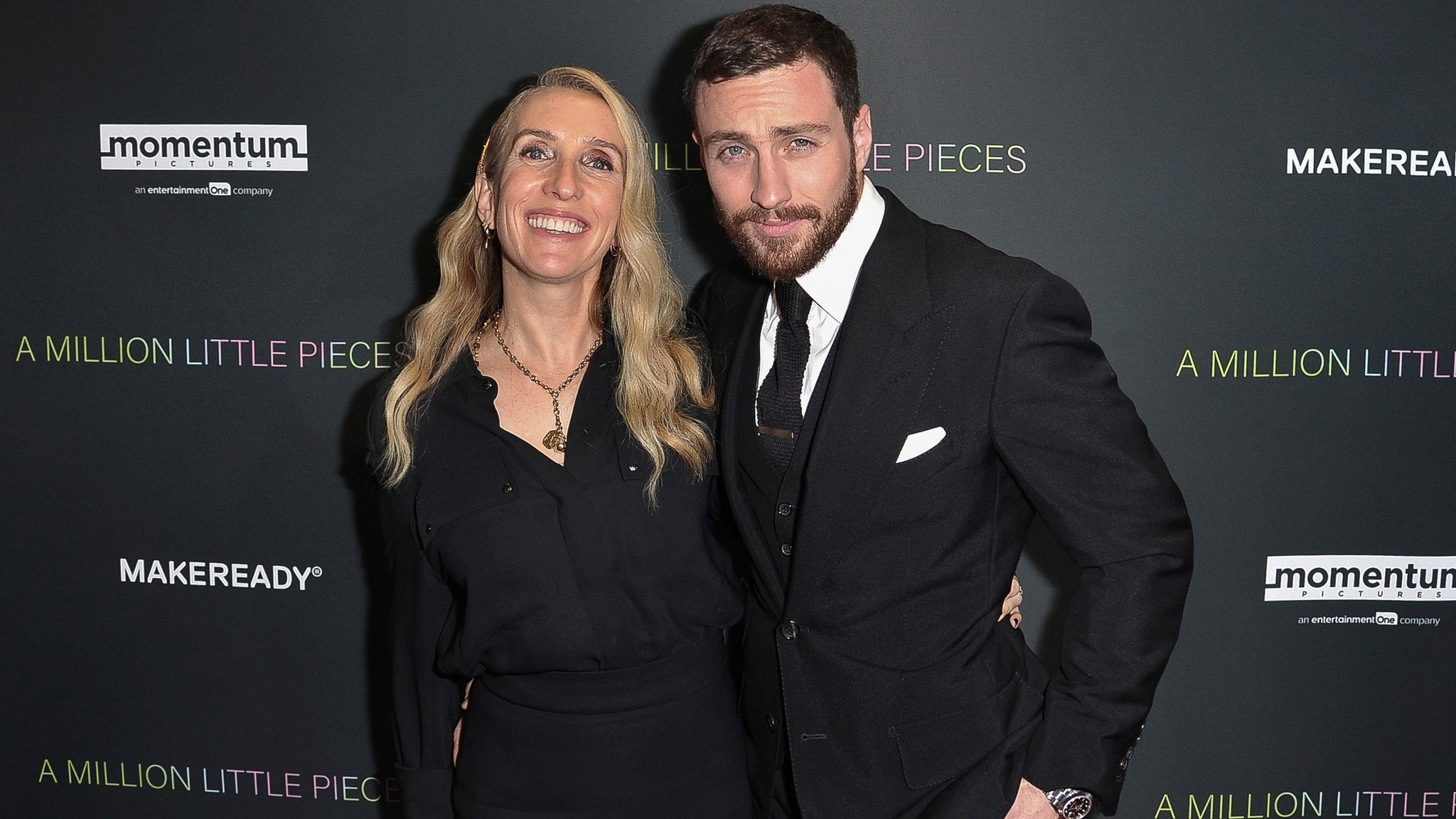 Sam Taylor-Johnson and Aaron Taylor-Johnson attend a special screening of &#39;A Million Little Pieces;. Pic:AP