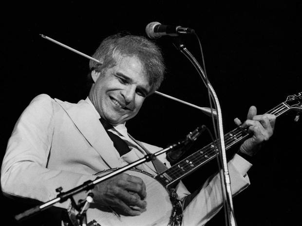 Comedian Steve Martin Performs Onstage 