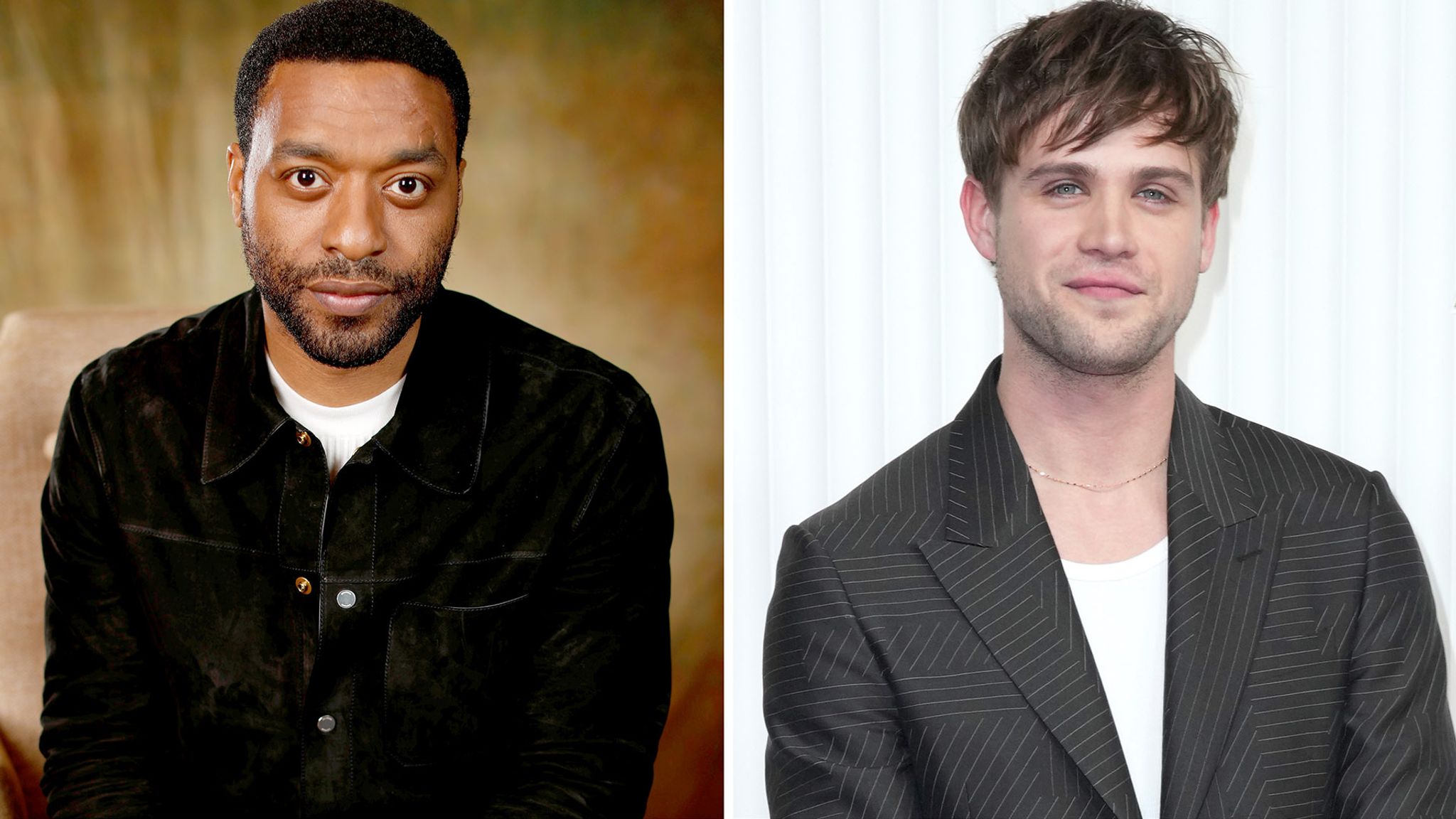 Chiwetel Ejiofor and Leo Woodall. Pic: Reuters/AP