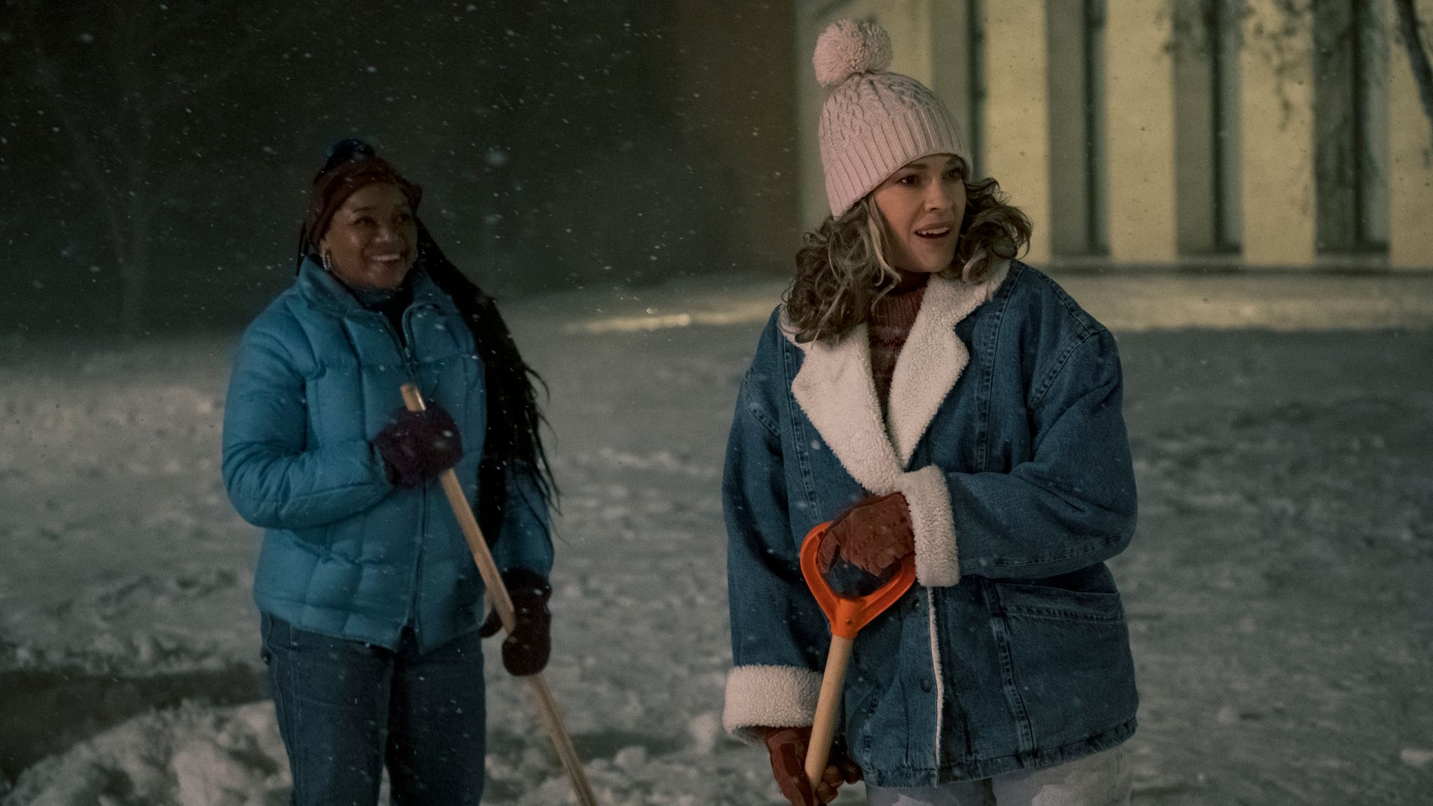 (R-L) Tamala Jones and Swank in Ordinary Angels. Pic: Sony Pictures/Allen Fraser