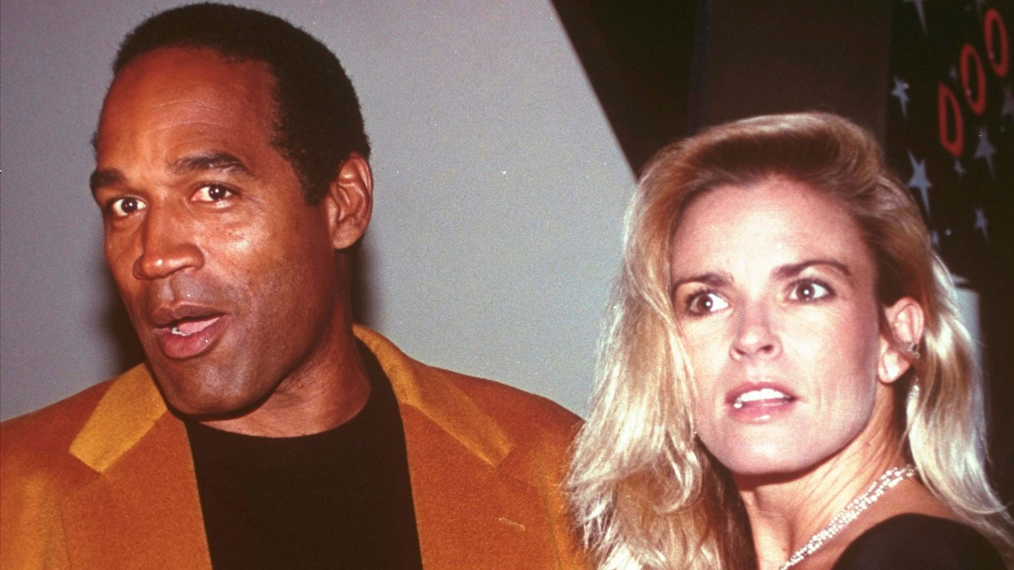 OJ Simpson and Nicole Brown Simpson in 1993. Pic: AP