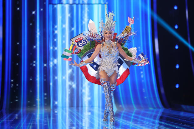 Miss USA Noelia Voigt attends the 72nd Miss Universe Competition at Gimnasio Nacional Jose Adolfo Pineda on Nov. 16, 2023, in San Salvador, El Salvador. 