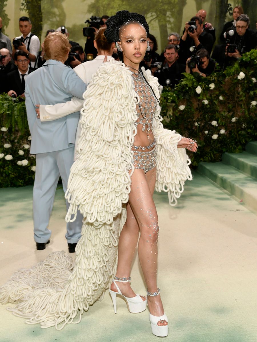 FKA Twigs attends The Metropolitan Museum of Art&#39;s Costume Institute benefit gala celebrating the opening of the "Sleeping Beauties: Reawakening Fashion" exhibition on Monday, May 6, 2024, in New York. (Photo by Evan Agostini/Invision/AP)