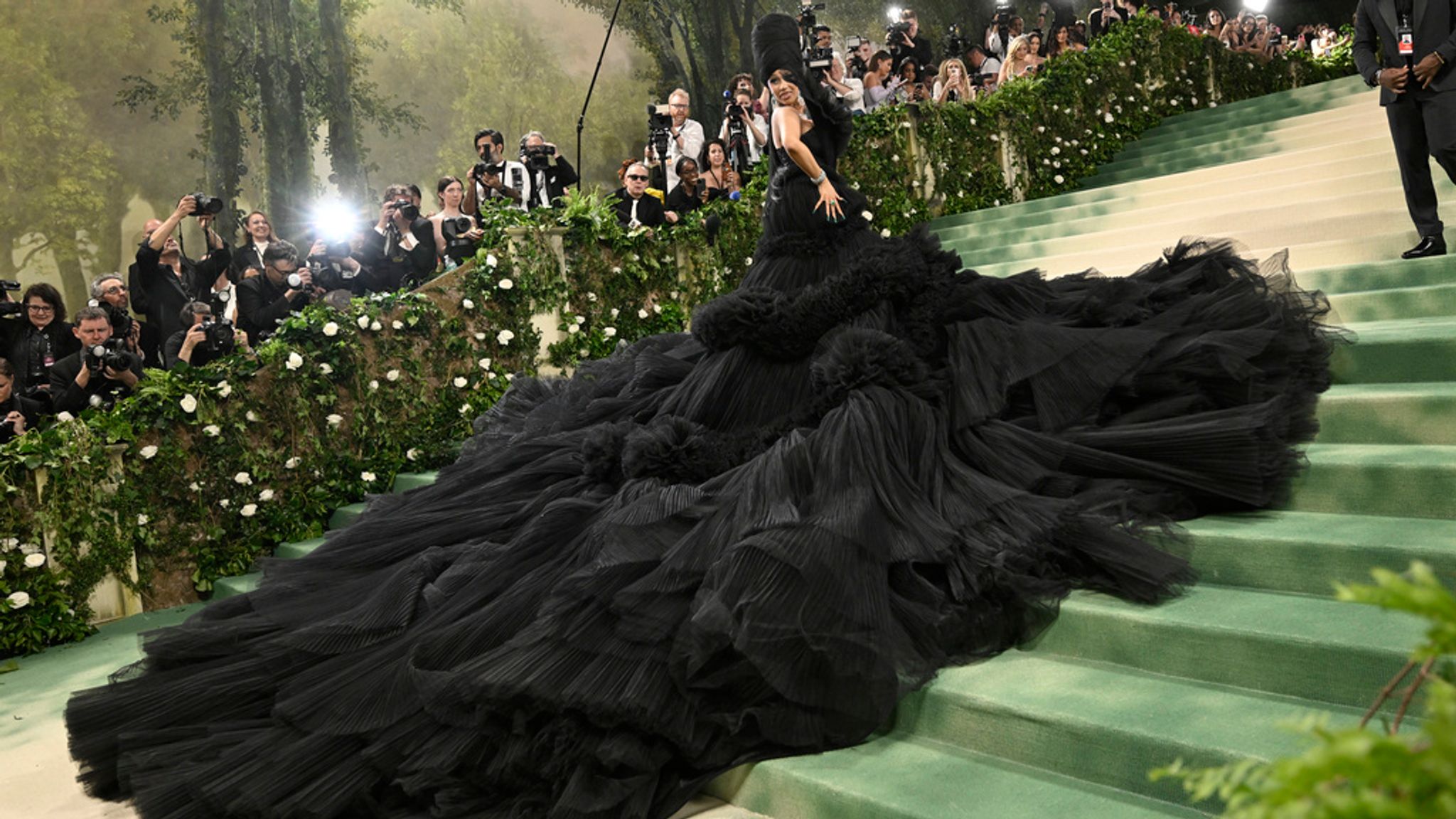 Cardi B attends The Metropolitan Museum of Art&#39;s Costume Institute benefit gala celebrating the opening of the "Sleeping Beauties: Reawakening Fashion" exhibition on Monday, May 6, 2024, in New York. (Photo by Evan Agostini/Invision/AP)