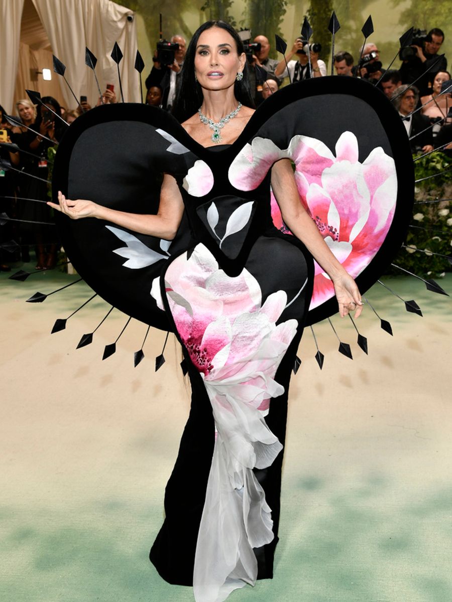 Demi Moore attends The Metropolitan Museum of Art&#39;s Costume Institute benefit gala celebrating the opening of the "Sleeping Beauties: Reawakening Fashion" exhibition on Monday, May 6, 2024, in New York. (Photo by Evan Agostini/Invision/AP)