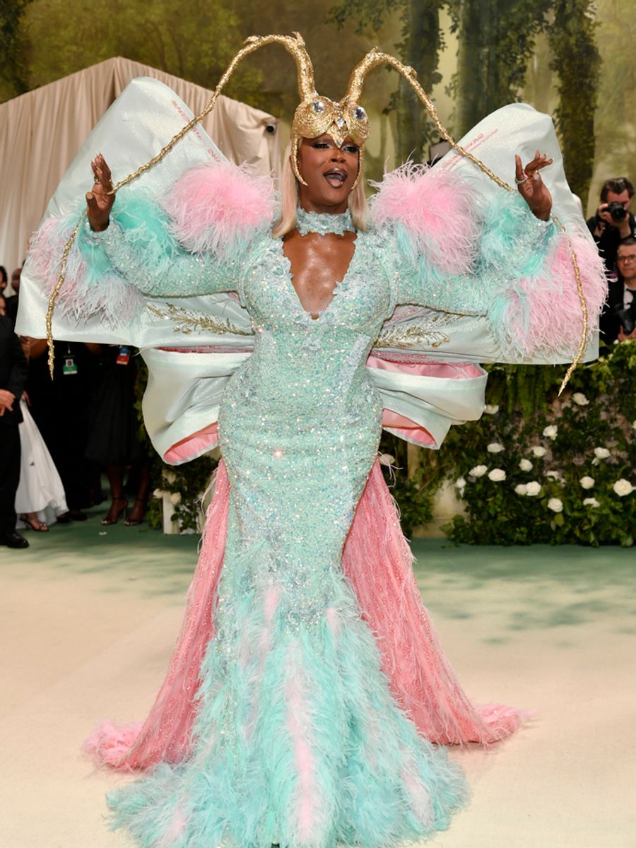 J. Harrison Ghee attends The Metropolitan Museum of Art&#39;s Costume Institute benefit gala celebrating the opening of the "Sleeping Beauties: Reawakening Fashion" exhibition on Monday, May 6, 2024, in New York. (Photo by Evan Agostini/Invision/AP)