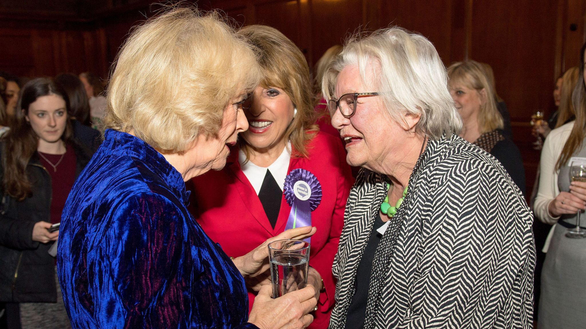 Barber meeting Queen Camilla - then the Duchess of Cornwall - in 2018. Pic: PA