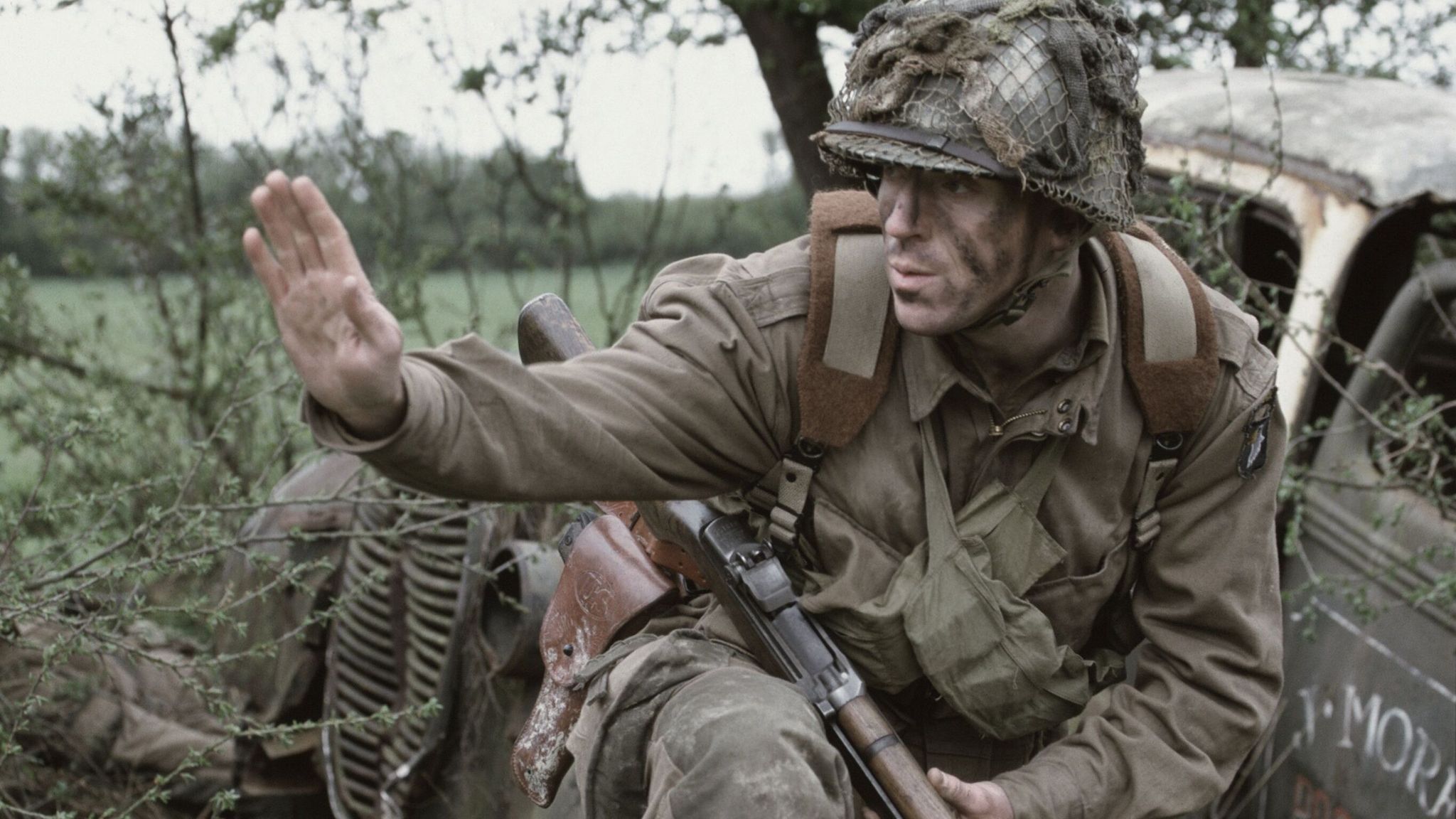 Pic: David James/Hbo/20th Century Fox/Dream Works/Kobal/Shutterstock Editorial use only. No book cover usage. Mandatory Credit: Photo by David James/Hbo/20th Century Fox/Dream Works/Kobal/Shutterstock (5883529m) Damian Lewis Band Of Brothers - 2001 Hbo / 20th Century Fox / Dream Works USA Television