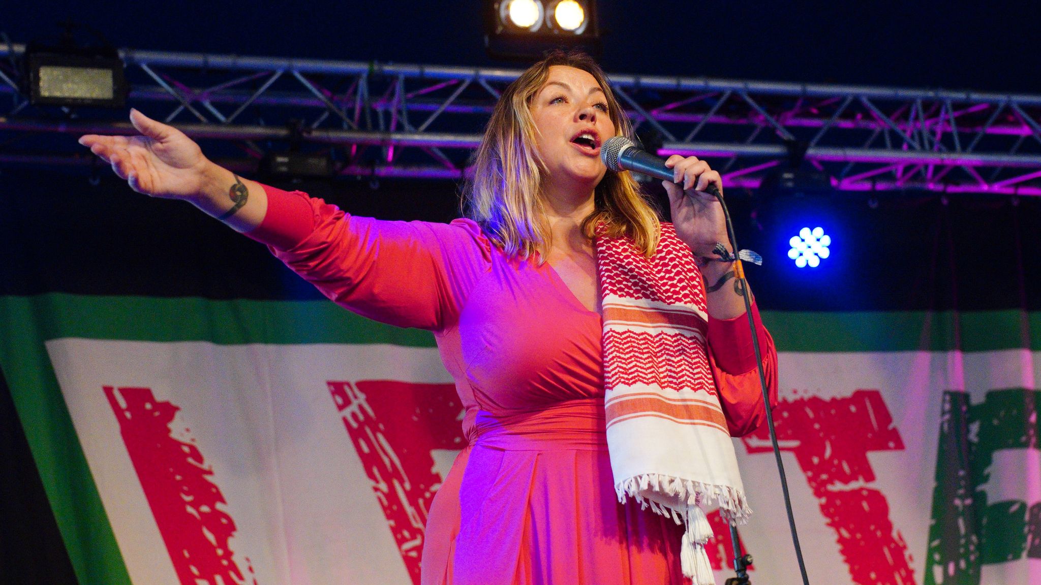 Charlotte Church performs at Glastonbury. Pic: Ben Birchall/PA