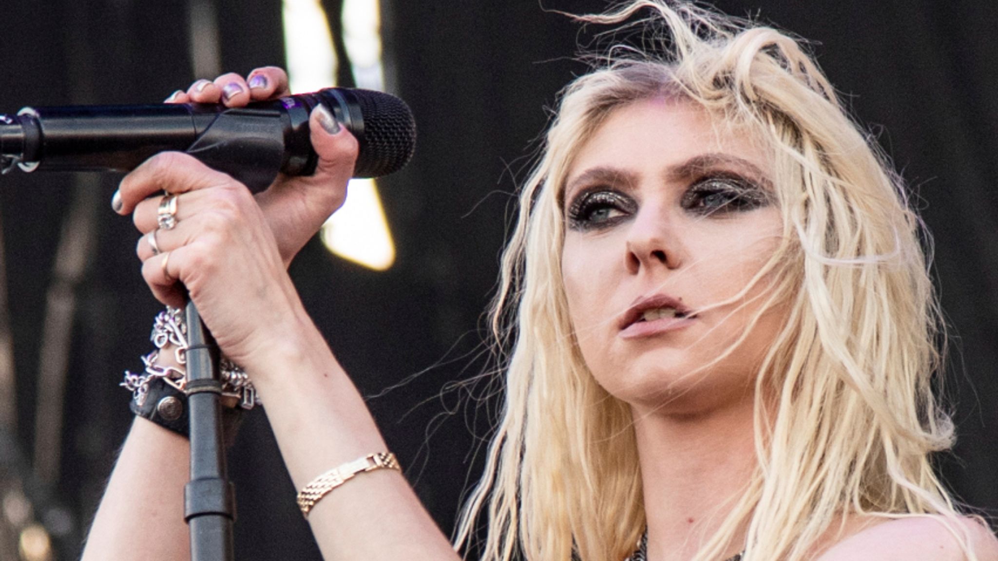 Taylor Momsen of The Pretty Reckless performs at the Louder Than Life Music Festival at the Kentucky Exposition Center on Sunday, Sept. 25, 2022, in Louisville, Ky. (Photo by Amy Harris/Invision/AP)