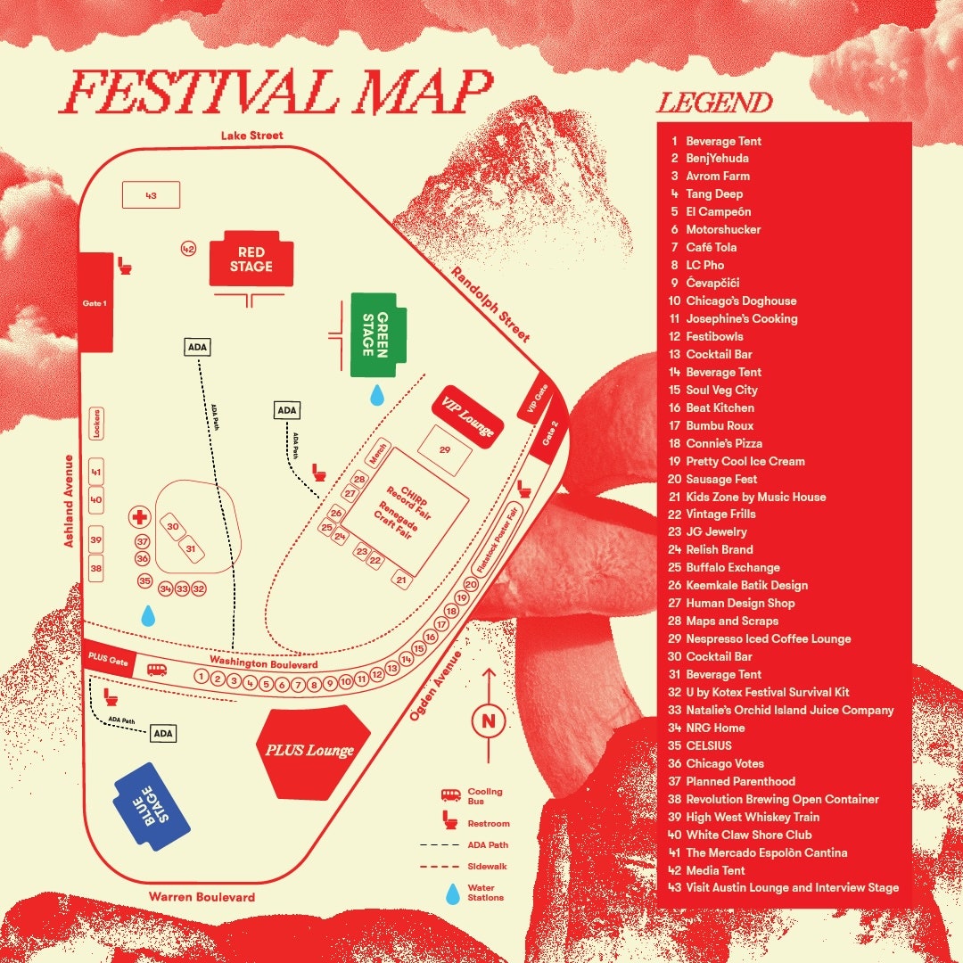 Pitchfork Music Festival 2024 Map