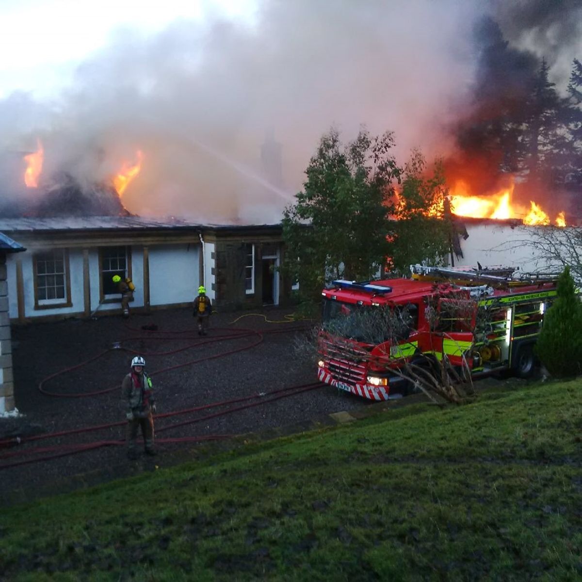 Boleskine House. Pic: Scottish Fire and Rescue Service