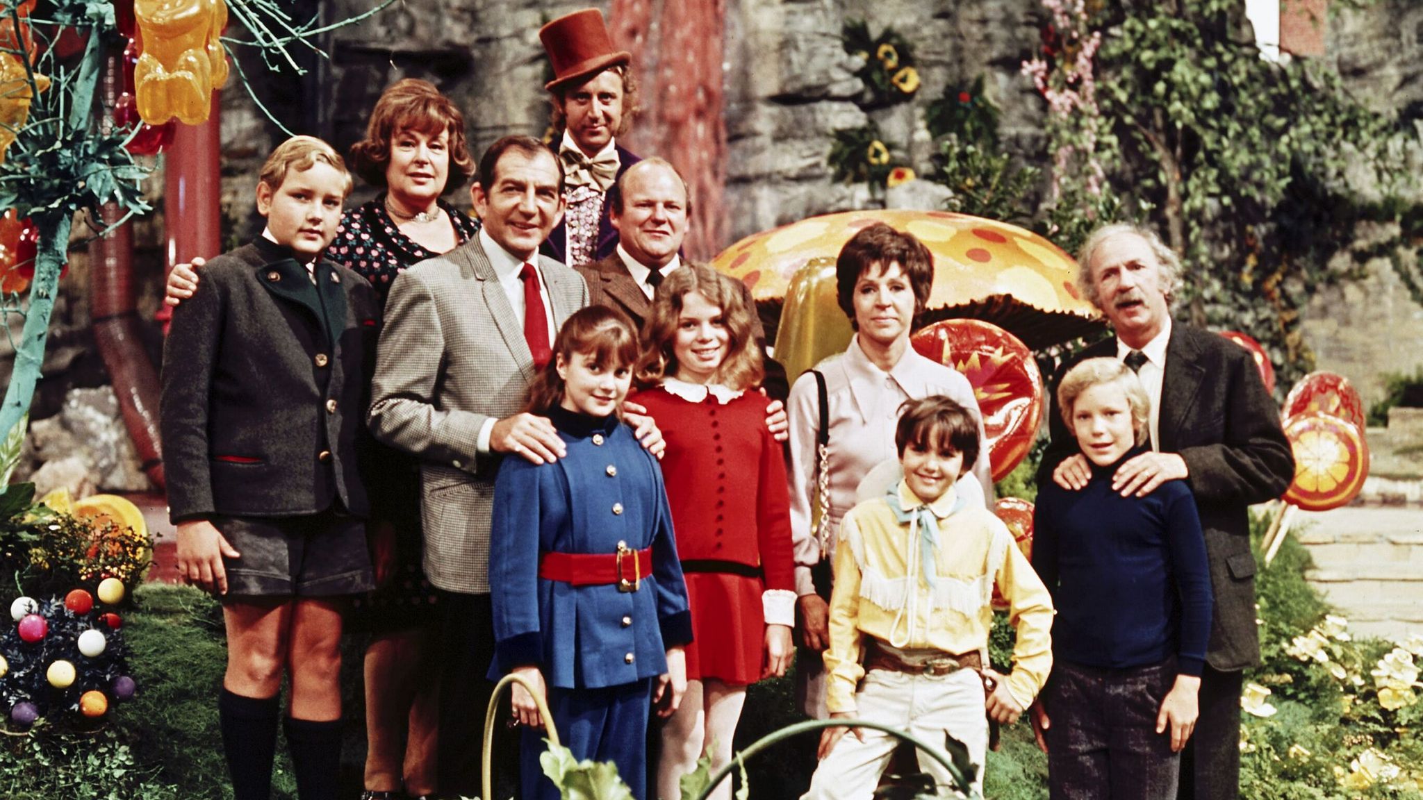 Pic: THA/Shutterstock Gene Wilder, Paris Themmen, Jack Albertson, Michael Bollner, Jul Gene Wilder, Paris Themmen, Jack Albertson, Michael Bollner, Julie Dawn Cole, Roy Kinnear, Denise Nickerson, Peter Ostrum, Ursula Reit, Leonard Stone, "Willy Wonka & the Chocolate Factory" (1971) Paramount 1971