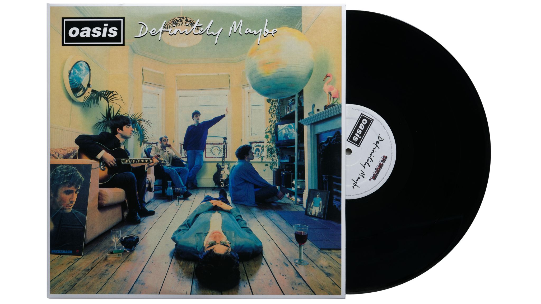 Definitely Maybe album by Oasis. Pic: CBW/Alamy