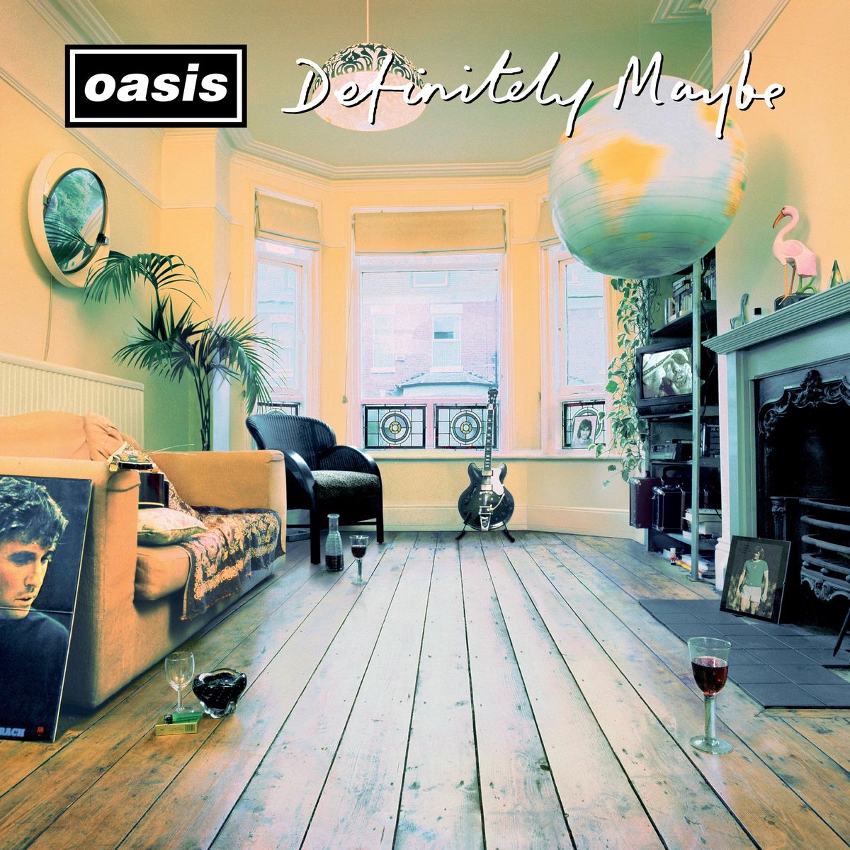 The Definitely Maybe cover has been reworked to mark the 30th anniversary of the album, with the band now removed from the image. Pic: Oasis/Michael Spencer Jones/ Microdot