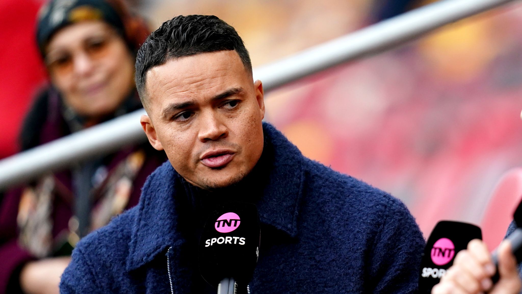 TNT Sports presenter Jermaine Jenas ahead of the Premier League match at the Gtech Community Stadium, London. Picture date: Saturday February 17, 2024.