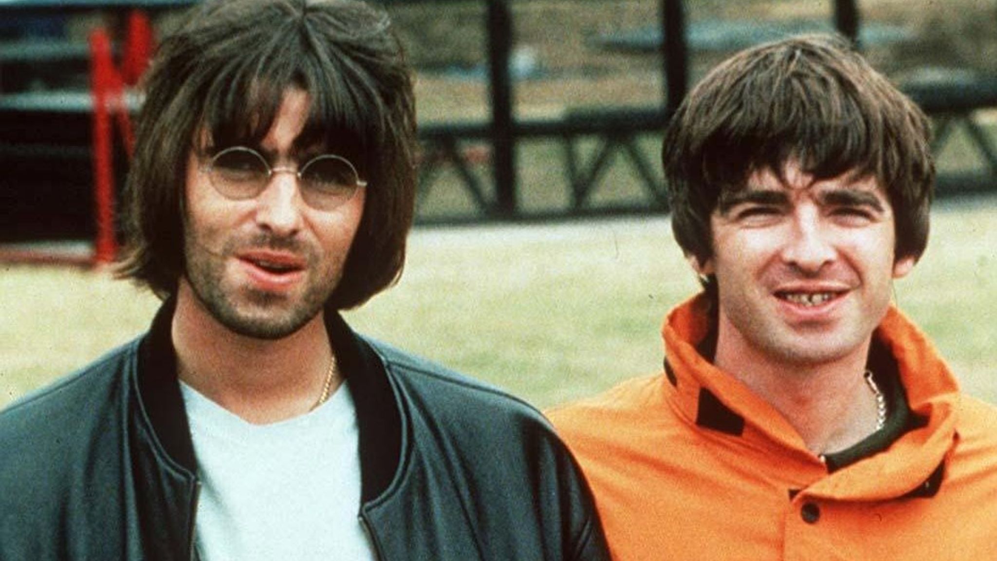 Liam and Noel Gallagher at the Oasis Knebworth gigs. Pic: Times Newspapers/Shutterstock Oasis at the Knebworth Festival, Britain - Aug 1996 Liam and Noel Gallagher Aug 1996