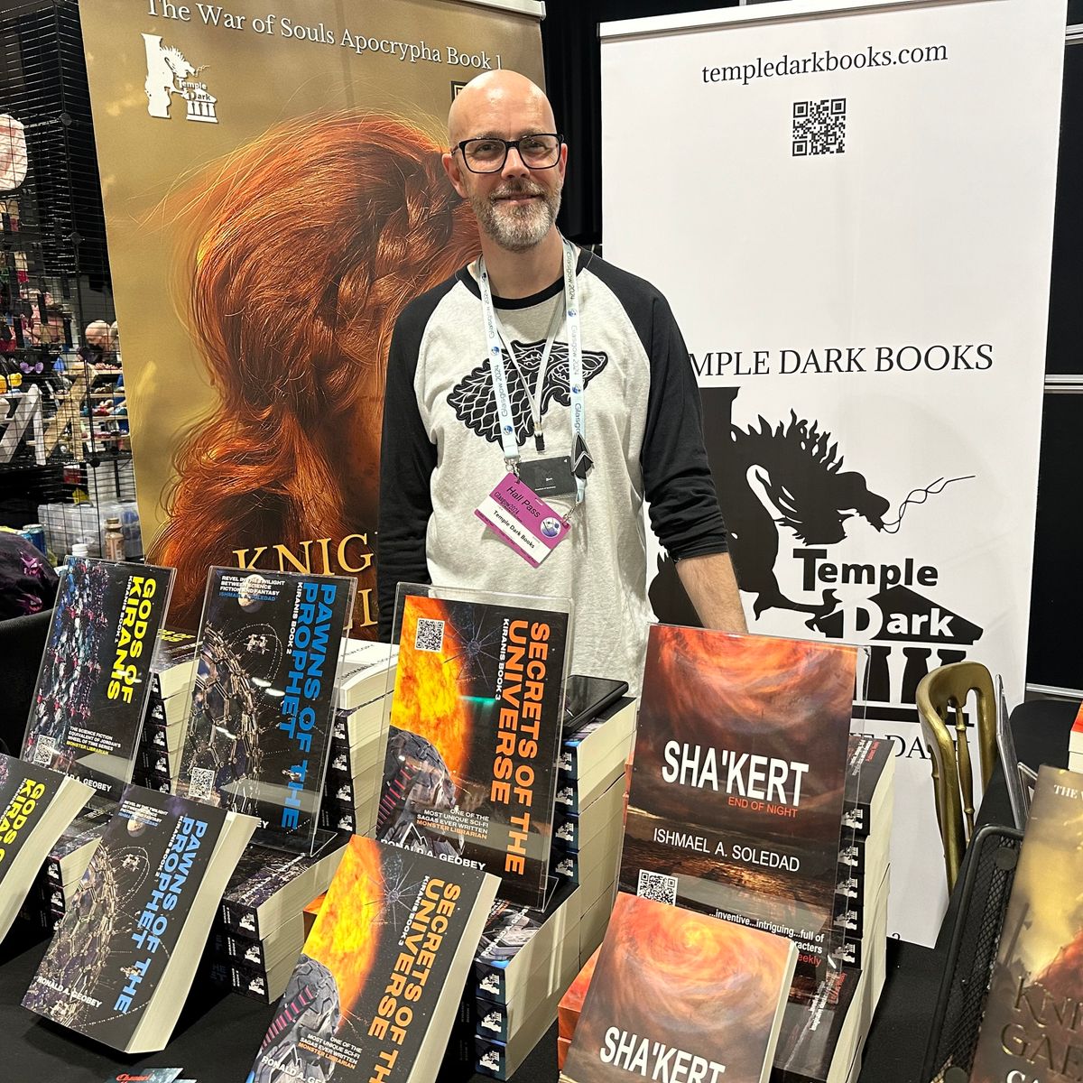 The Temple Dark Books stall. Pic: Sky News