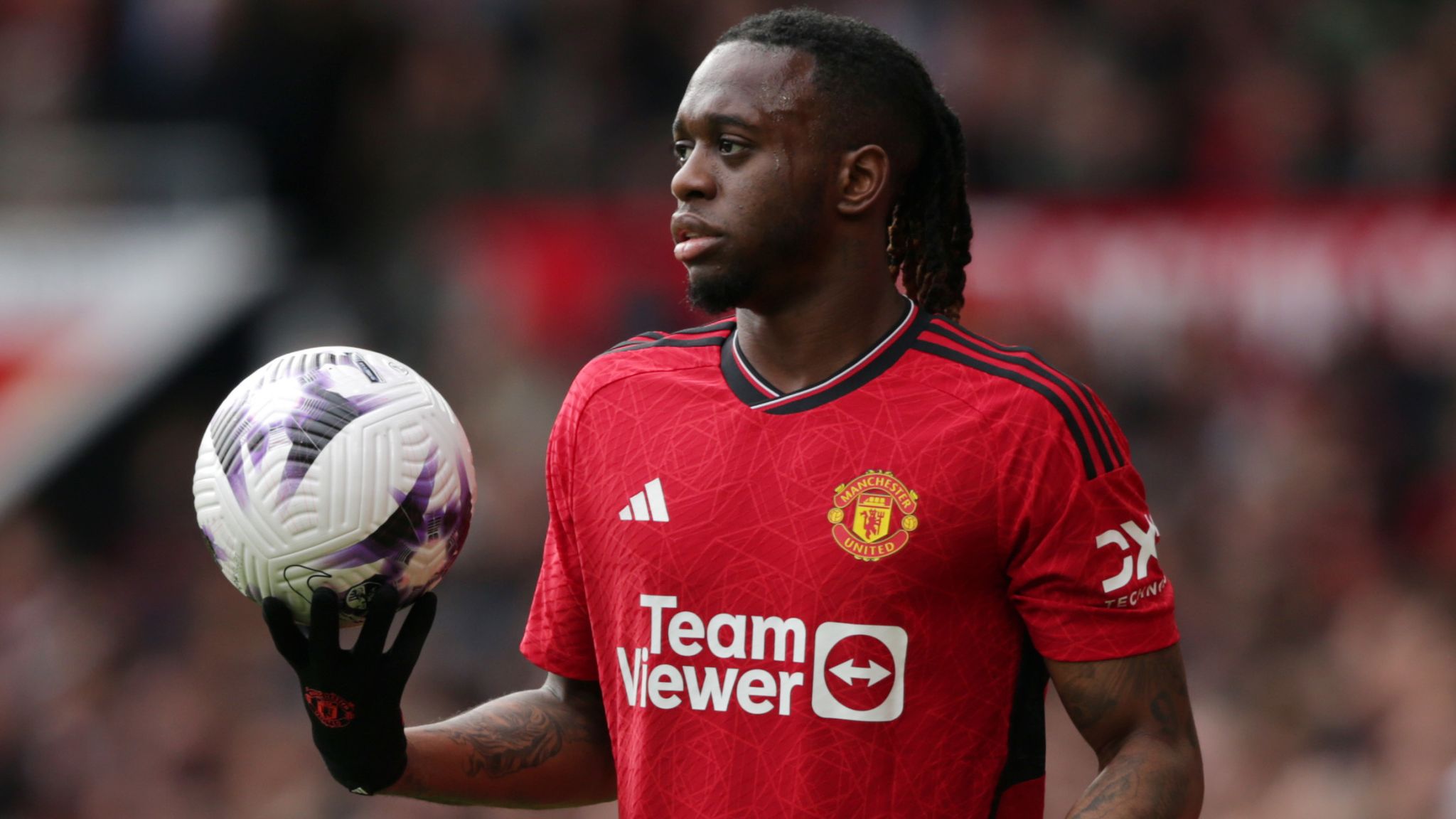 Manchester United right-back Aaron Wan-Bissaka.