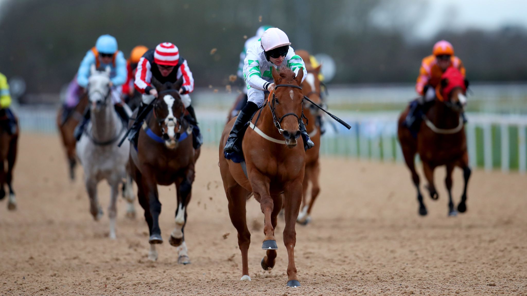 Jer Batt in winning action on the all-weather