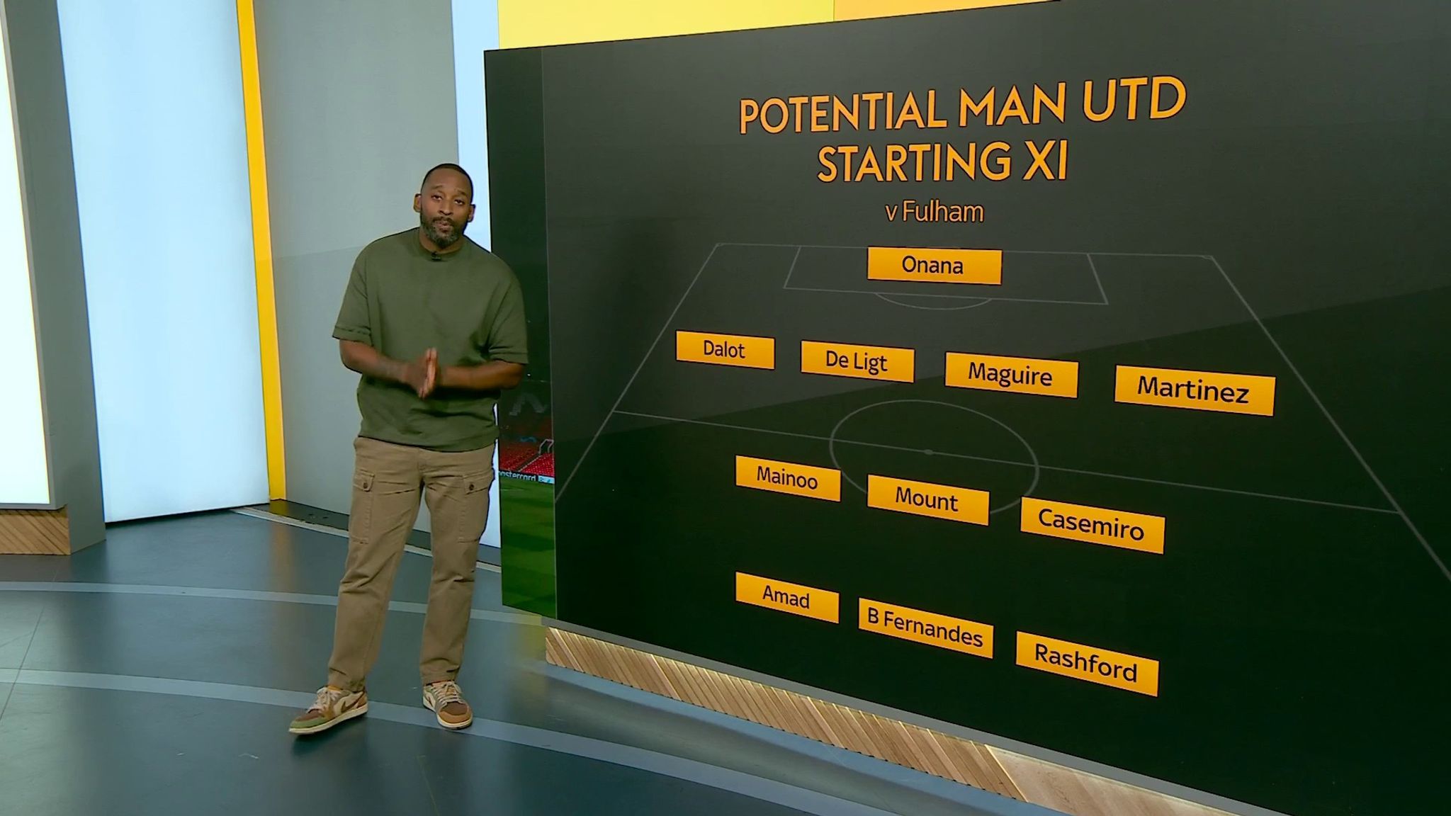 Man Utd XI vs Fulham