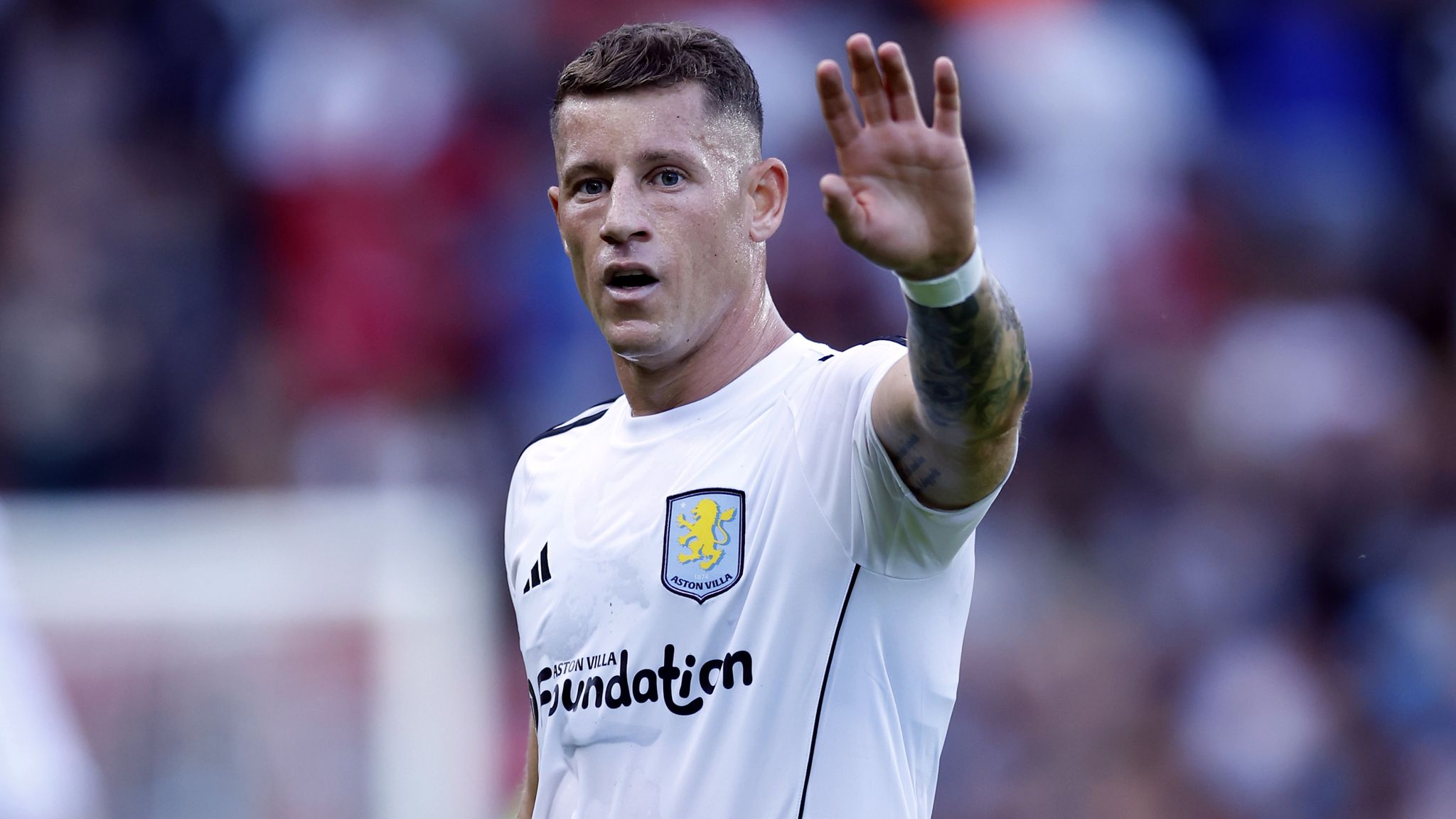 Ross Barkley in action for Aston Villa.